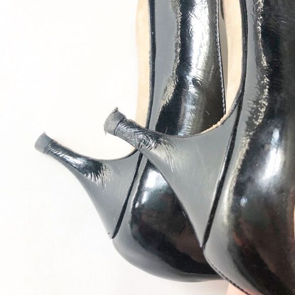 Butter Shoes Patent Leather Peep Toe Pumps 8.5 - Picture 5 of 9